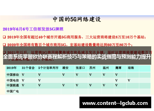全面系统掌握欧协联赛程解析技巧与策略的实战指南与预测能力提升 全面系统掌握欧协联赛程解析技巧与策略的实战指南与预测能力提升